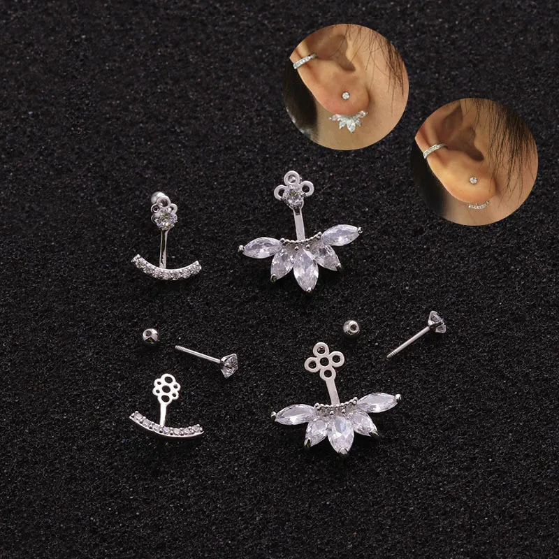 TTLIFE 1Pc Cz Crown Flower Pendant Tragus Stud Conch Piercing Earrings Helix Cartilage Earring Crystal Piercing Ear Jewelry
TTLIFE 1Pc Cz Crown Flower Pendant Tragus Stud Conch Piercing Earrings Helix Cartilage Earring Crystal Piercing Ear Jewelry