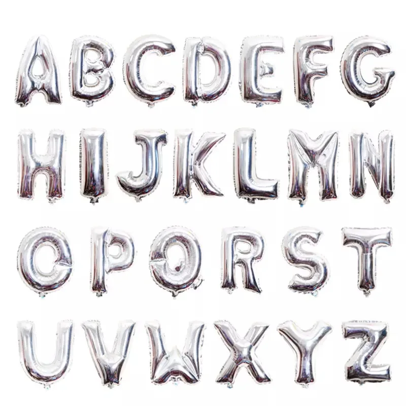 1PC 16inch Silver Happy Birthday Balloons Foil Letter Ballons Birthday Wedding Party Decoration Baby Shower Air Balloon globos
1PC 16inch Silver Happy Birthday Balloons Foil Letter Ballons Birthday Wedding Party Decoration Baby Shower Air Balloon globos