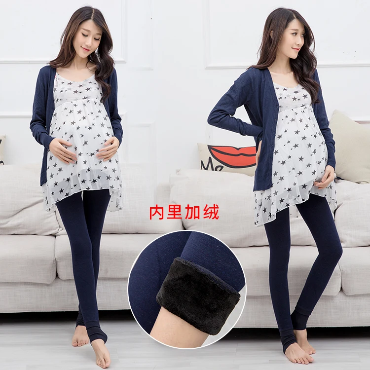 Wholesale maternity winter leggings with velvet thickening pregnant women stepping foot adjustable fashionable abdomin pants
Wholesale maternity winter leggings with velvet thickening pregnant women stepping foot adjustable fashionable abdomin pants
