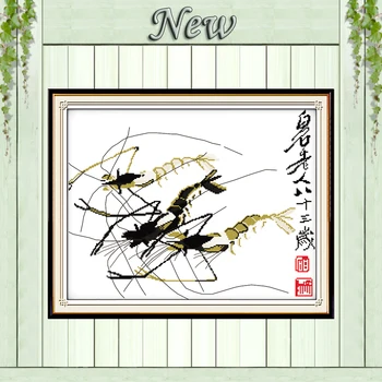 Shrimp's fun animal home decor Chinese painting counted print on canvas DMC 14CT 11CT Cross Stitch Needlework Set Embroider kits
Shrimp's fun animal home decor Chinese painting counted print on canvas DMC 14CT 11CT Cross Stitch Needlework Set Embroider kits