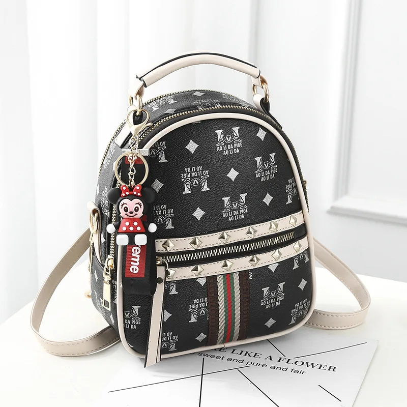 2019 New Korean version of the small backpack fashion rivet lady's shoulder bag lady's bag schoolbag
2019 New Korean version of the small backpack fashion rivet lady's shoulder bag lady's bag schoolbag