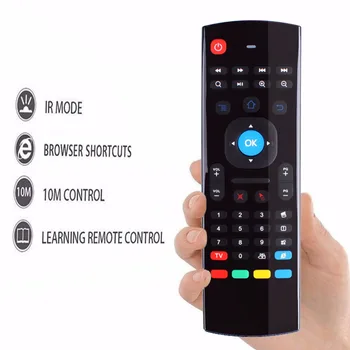 Smart 2.4GHz Wireless Remote Control Less Consumption Fly Air Mouse Wireless Qwerty Keyboard for Smart TV Android TV box Mini PC
Smart 2.4GHz Wireless Remote Control Less Consumption Fly Air Mouse Wireless Qwerty Keyboard for Smart TV Android TV box Mini PC