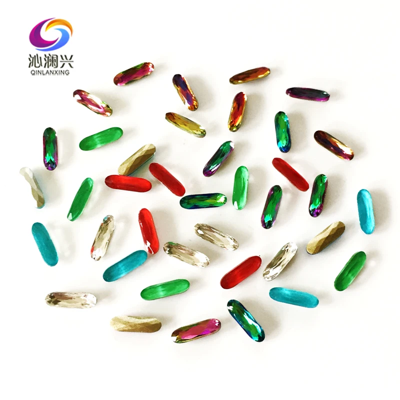 3x10mm 50pcs/bag mix color Strip shape glass crystal 3D Nail Art pointback Rhinestones diy jewelry accessories JDCT00
3x10mm 50pcs/bag mix color Strip shape glass crystal 3D Nail Art pointback Rhinestones diy jewelry accessories JDCT00