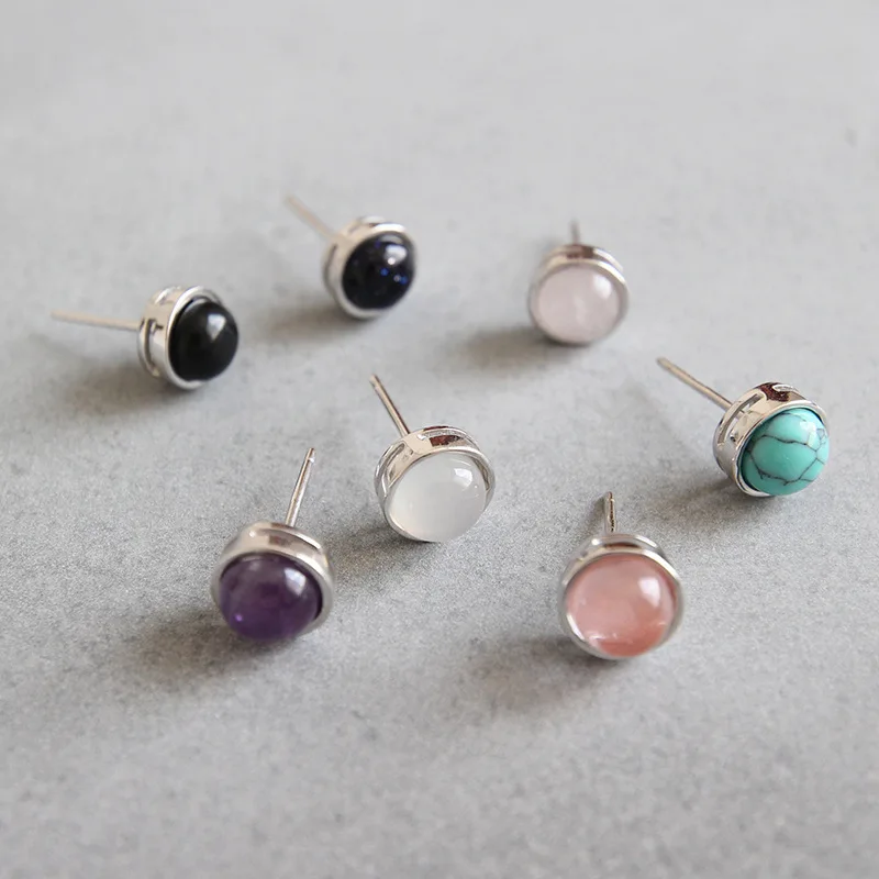 YWG Agate Crystal Turquoises Blue Sand Stone Moonstone Malachite Earrings 925 Sterling Silver Women Charm Jewelry
YWG Agate Crystal Turquoises Blue Sand Stone Moonstone Malachite Earrings 925 Sterling Silver Women Charm Jewelry