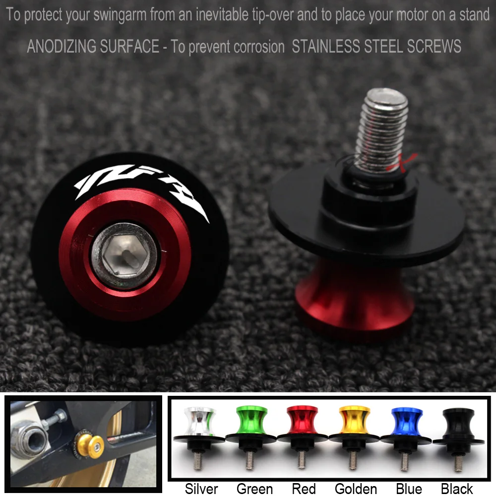 Motorcycle Accessories CNC Aluminum M6 Swingarm Spools Slider Stand Screw For Yamaha YZF R1 YZF-R1 1999-2018 00 01 02 03 04 05
Motorcycle Accessories CNC Aluminum M6 Swingarm Spools Slider Stand Screw For Yamaha YZF R1 YZF-R1 1999-2018 00 01 02 03 04 05