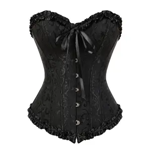 Corset Lingerie Tops Bustier Brocade Floral Erotic Victorian Sexy Fashion Plus-Size Women Corset Lingerie Tops Bustier Brocade Floral Erotic Victorian Sexy Fashion Plus-Size Women
