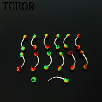 hot wholesale piercing body jewelry 100pcs 1.0*8*3/3mm rasta reggae ball curved barbell acrylic eyebrow ring free shipping
hot wholesale piercing body jewelry 100pcs 1.0*8*3/3mm rasta reggae ball curved barbell acrylic eyebrow ring free shipping