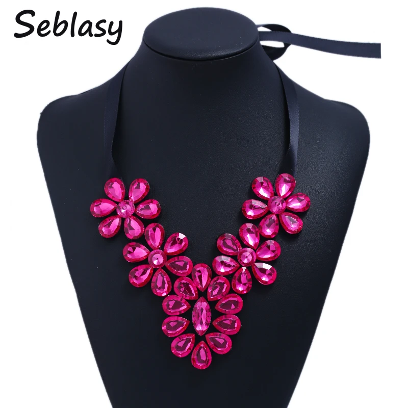 Seblasy Maxi Black Rope Chain Big Statement Rhinestone Flowers Choker Necklaces Pendants for Women Simple Style Jewelry Bijoux
Seblasy Maxi Black Rope Chain Big Statement Rhinestone Flowers Choker Necklaces Pendants for Women Simple Style Jewelry Bijoux