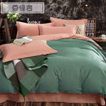 Apricot green Bedding Set Double match color matching Bed Set Cotton Bed Sheet Twin Queen King Size Duvet Cover Set Bed Linen
Apricot green Bedding Set Double match color matching Bed Set Cotton Bed Sheet Twin Queen King Size Duvet Cover Set Bed Linen