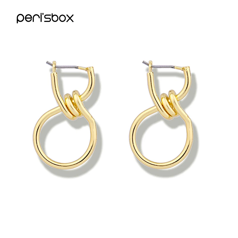 Peri'sBox Chic Gold Color Metal 8 Shaped Hoop Earrings for Women Minimalist Knotted Earrings Geometric Twisted Earrings Bijoux
Peri'sBox Chic Gold Color Metal 8 Shaped Hoop Earrings for Women Minimalist Knotted Earrings Geometric Twisted Earrings Bijoux
