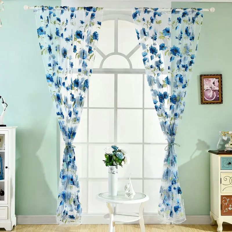 Window Curtain Polyester Tulle Floral Printed Curtain Translucidus For Kitchen Living Room Study Room French cortina para sala
Window Curtain Polyester Tulle Floral Printed Curtain Translucidus For Kitchen Living Room Study Room French cortina para sala