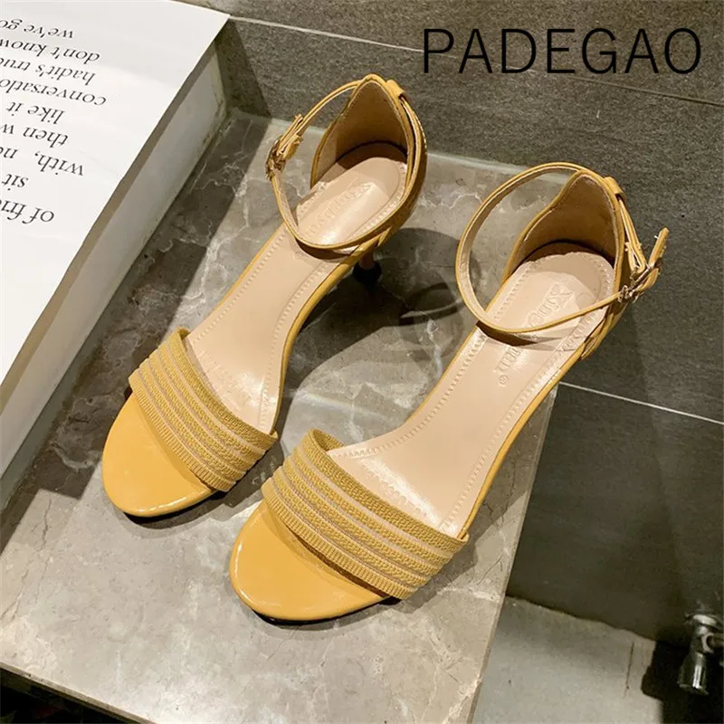 Summer High Heels Sandals Open Toe Korean Style Narrow Band Luxury Designer Party Shoes
Summer High Heels Sandals Open Toe Korean Style Narrow Band Luxury Designer Party Shoes