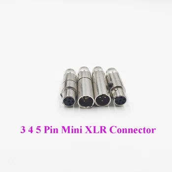 10pcs 3/4/5 Pin Metal Mini XLR Microphone Audio Connectors 3P 4P 5P Mini XLR Cannon Mic Microphone Male Female Terminals Plug
10pcs 3/4/5 Pin Metal Mini XLR Microphone Audio Connectors 3P 4P 5P Mini XLR Cannon Mic Microphone Male Female Terminals Plug