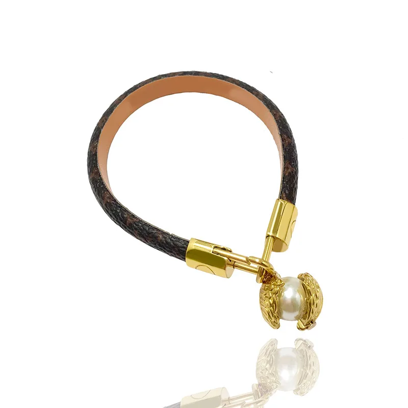 Genuine Leather Bracelets for Women Newest Brand Titanium Steel Pearl Charms Luxury Bangle & Bracelet Jewelry
Genuine Leather Bracelets for Women Newest Brand Titanium Steel Pearl Charms Luxury Bangle & Bracelet Jewelry
