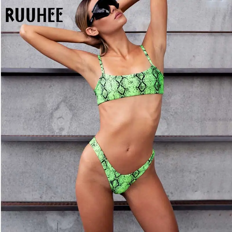 RUUHEE Snake Print Bikini Women Swimsuit Sport Tops Swimwear 2019 Sexy Brazilian Bikini Set Bathing Suit Women Summer Beach Wear
RUUHEE Snake Print Bikini Women Swimsuit Sport Tops Swimwear 2019 Sexy Brazilian Bikini Set Bathing Suit Women Summer Beach Wear