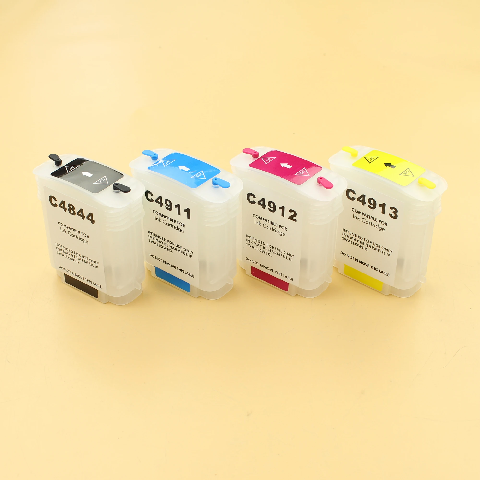 69ml for HP 10 82 refill cartridge for HP Designjet 500 500ps 800 800ps 820mfp 815mfp with ARC chip C4844K C4911C C4912M C4913Y
69ml for HP 10 82 refill cartridge for HP Designjet 500 500ps 800 800ps 820mfp 815mfp with ARC chip C4844K C4911C C4912M C4913Y