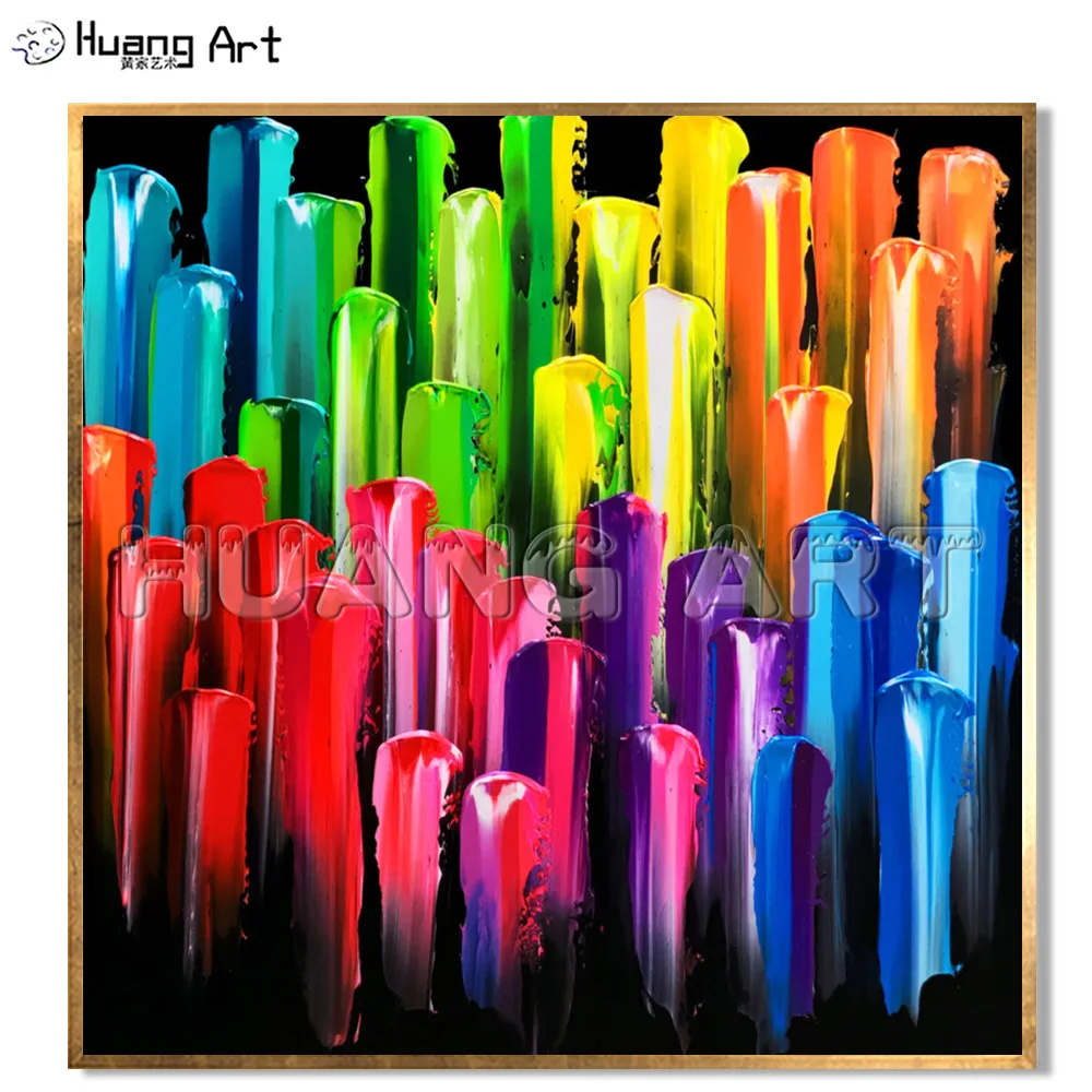 Pure Hand-painted High Quality Modern Knife Colorful Abstract Rainbow Landscape Oil Painting for Decor Vertical Wall Painting
Pure Hand-painted High Quality Modern Knife Colorful Abstract Rainbow Landscape Oil Painting for Decor Vertical Wall Painting