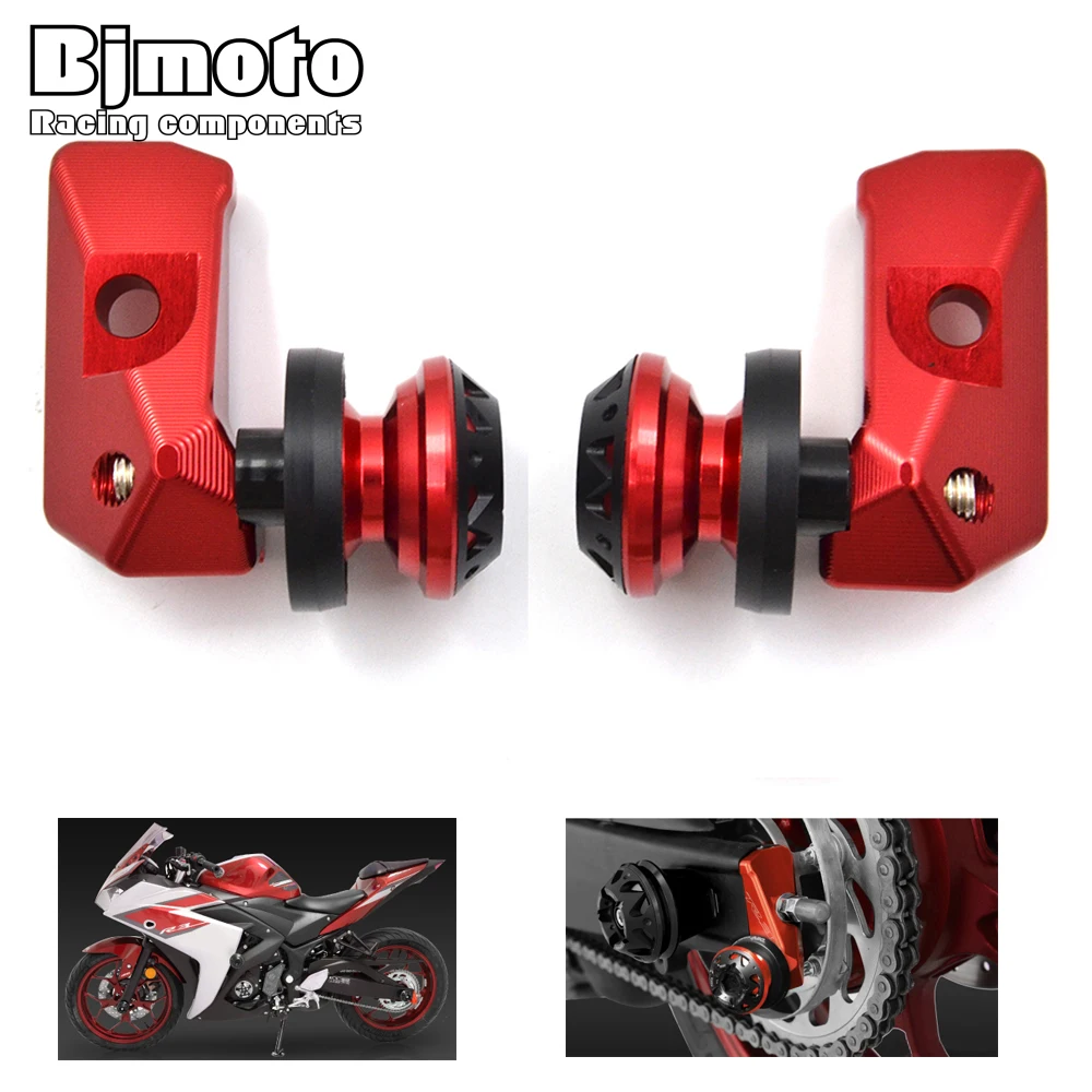 Слайдеры Bjmoto R3 ABS 2018 CNC на шпули задняя ось блок регулировки цепи шпинделя для Yamaha