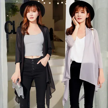 BIG SIZE 4XL Spring Summer Women Fashion Elegant Knit Chiffon Outwear Tops Ladies Female Plus Large Irregular Thin Jacket Coat
BIG SIZE 4XL Spring Summer Women Fashion Elegant Knit Chiffon Outwear Tops Ladies Female Plus Large Irregular Thin Jacket Coat