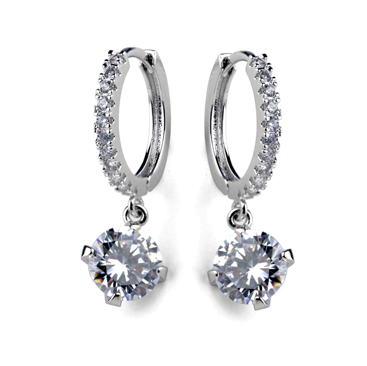 AAA Quality Fashion Micro Mosaic CZ Crystals Silver Hoop Earrings Earrings With Small Pendant for Women Fine Bride Jewelry
AAA Quality Fashion Micro Mosaic CZ Crystals Silver Hoop Earrings Earrings With Small Pendant for Women Fine Bride Jewelry