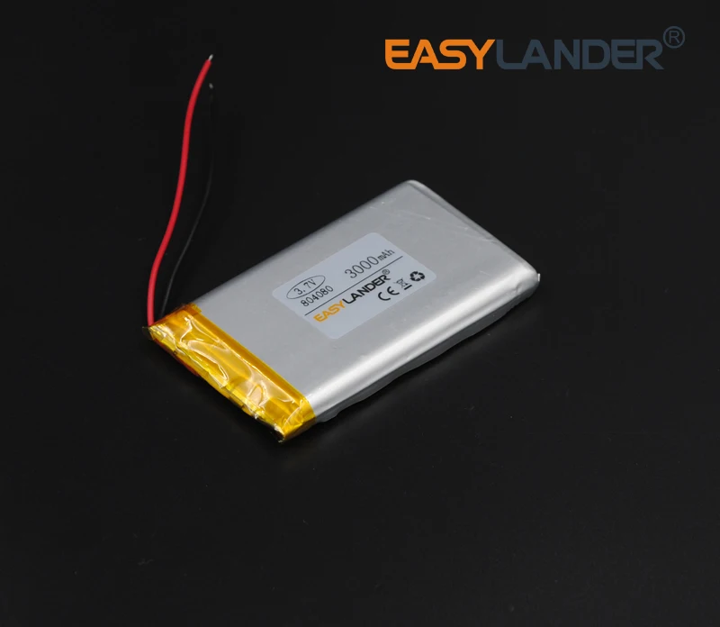 8x40x80mm 3.7V 3000mAh Rechargeable li Polymer Li-ion Battery For bluetooth headset GPS PSP PDA MP3 MP4 speaker 804080 084080
8x40x80mm 3.7V 3000mAh Rechargeable li Polymer Li-ion Battery For bluetooth headset GPS PSP PDA MP3 MP4 speaker 804080 084080