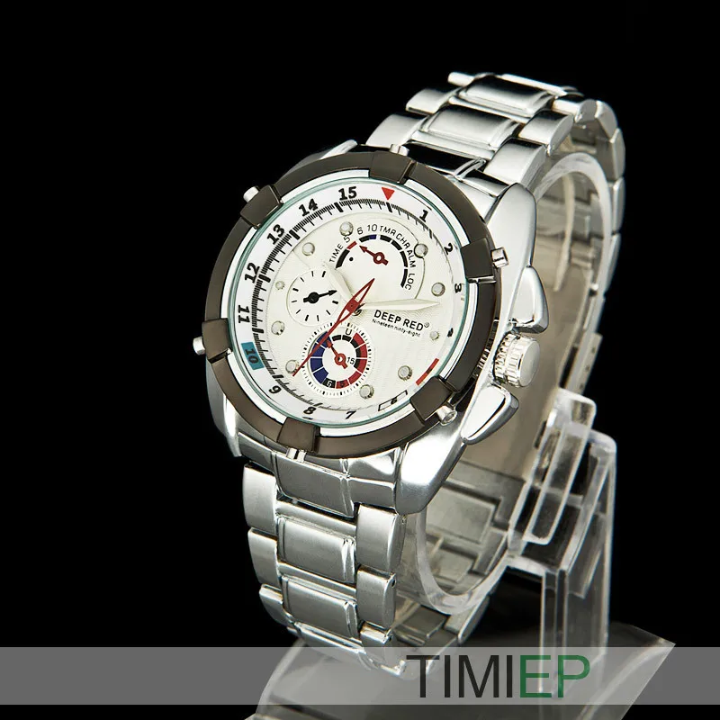 DEEPRED Mens Dress Luxury Mens Quartz Watch Chronograph White Dial Stainless Steel Watches Men NEW
DEEPRED Mens Dress Luxury Mens Quartz Watch Chronograph White Dial Stainless Steel Watches Men NEW