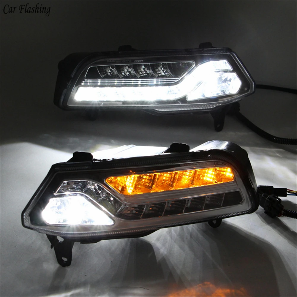 Car Flashing 1 Set LED For Volkswagen VW Polo 2014 2015 DRL Daytime Running Lights 12v ABS Fog Lamp Cover With Turn Signal
Car Flashing 1 Set LED For Volkswagen VW Polo 2014 2015 DRL Daytime Running Lights 12v ABS Fog Lamp Cover With Turn Signal