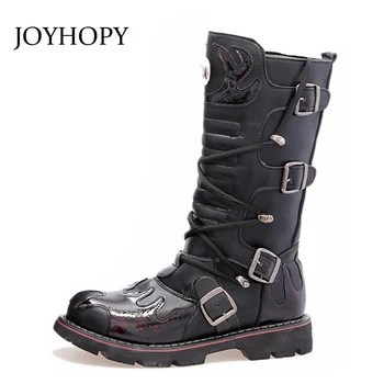 Winter Mens Military Army Boots Autumn Totem Metal Buckle Mid Calf Boots Men Motorcycle Boots Lace Up Men's Long Shoes AMB2030
Winter Mens Military Army Boots Autumn Totem Metal Buckle Mid Calf Boots Men Motorcycle Boots Lace Up Men's Long Shoes AMB2030