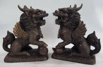 China Feng Shui Bronze Copper Evil Dragon Beast Foo Dog Lion Kirin kylin Statue
China Feng Shui Bronze Copper Evil Dragon Beast Foo Dog Lion Kirin kylin Statue