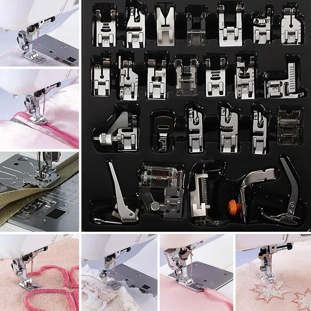 32pcs Home Sewing Machine Presser Foot Feet Set for Brother Singer Janome English Version
32pcs Home Sewing Machine Presser Foot Feet Set for Brother Singer Janome English Version