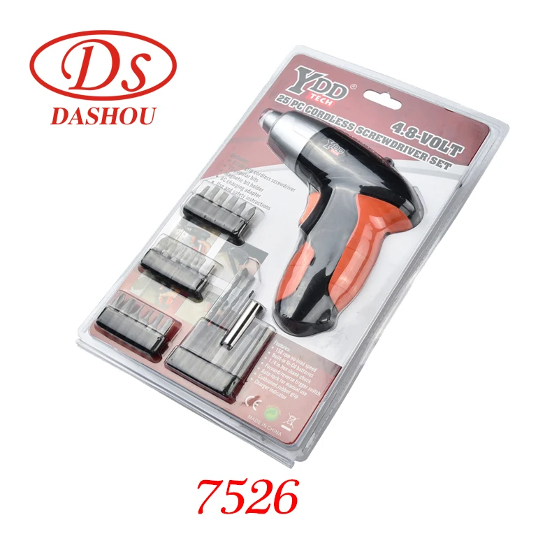 1PC DS 14.4V Cordless Electric Screwdriver Portable Mini Electric Drill Driver 25PC/SET Mini Electric Drill Machine
1PC DS 14.4V Cordless Electric Screwdriver Portable Mini Electric Drill Driver 25PC/SET Mini Electric Drill Machine