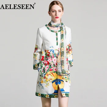 AELESEEN Vintage Floral Print Long Coat 2018 Autumn New Fashion Full Sleeve Beading High Quality Cotton White XXL Coat For Women
AELESEEN Vintage Floral Print Long Coat 2018 Autumn New Fashion Full Sleeve Beading High Quality Cotton White XXL Coat For Women
