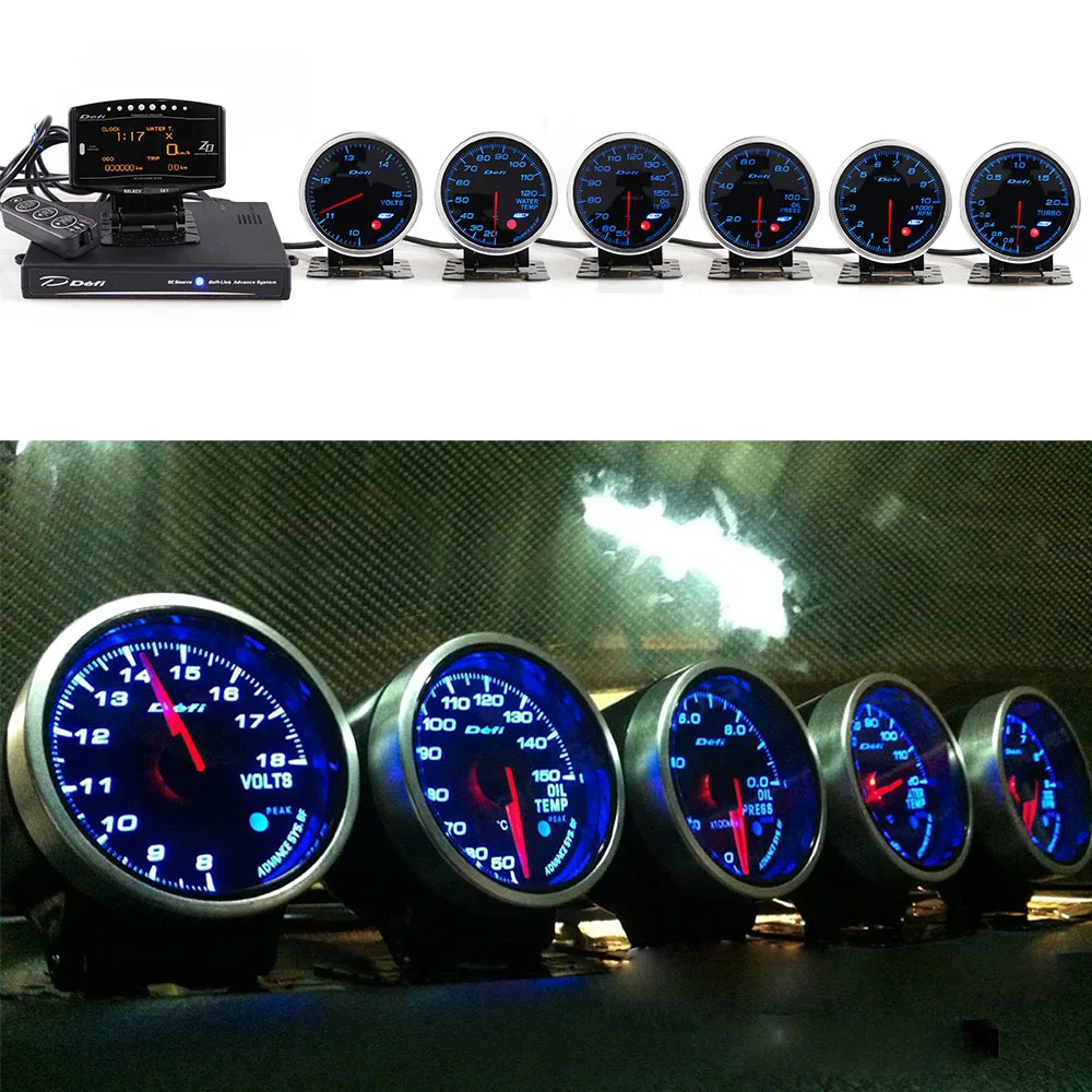 Defi Advance System Daisy Chain Auto Gauge ZD+6 gauges Advance bf Volt Water Temp Oil Temp Oil Press Tachometer RPM Turbo car
Defi Advance System Daisy Chain Auto Gauge ZD+6 gauges Advance bf Volt Water Temp Oil Temp Oil Press Tachometer RPM Turbo car