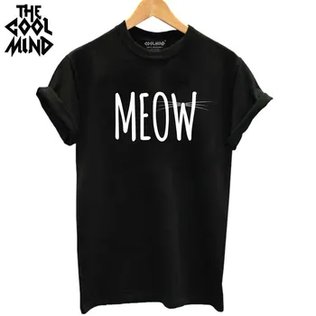 THE COOLMIND 100% Cotton Meow CAT Print Women T-shirt Short Sleeve BEST FRIEND T Shirt 2017 Hot Sale Lovely Cat Tops Tshirt
THE COOLMIND 100% Cotton Meow CAT Print Women T-shirt Short Sleeve BEST FRIEND T Shirt 2017 Hot Sale Lovely Cat Tops Tshirt