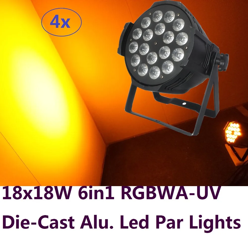 4xLot Free Shipping DJ Par Cans RGBWA UV 6IN1 18X18W Led Par Light Aluminum Alloy Shell Par Led Disco DMX Stage Effect Lights
4xLot Free Shipping DJ Par Cans RGBWA UV 6IN1 18X18W Led Par Light Aluminum Alloy Shell Par Led Disco DMX Stage Effect Lights
