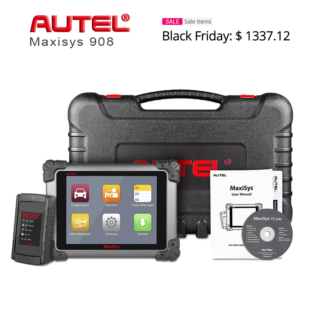 Autel Maxisys MS908 Android OS Multi-Language 9.7" screen 100% original Maxisys MS908 Diagnostic Tool Advanced ECU Coding
Autel Maxisys MS908 Android OS Multi-Language 9.7" screen 100% original Maxisys MS908 Diagnostic Tool Advanced ECU Coding