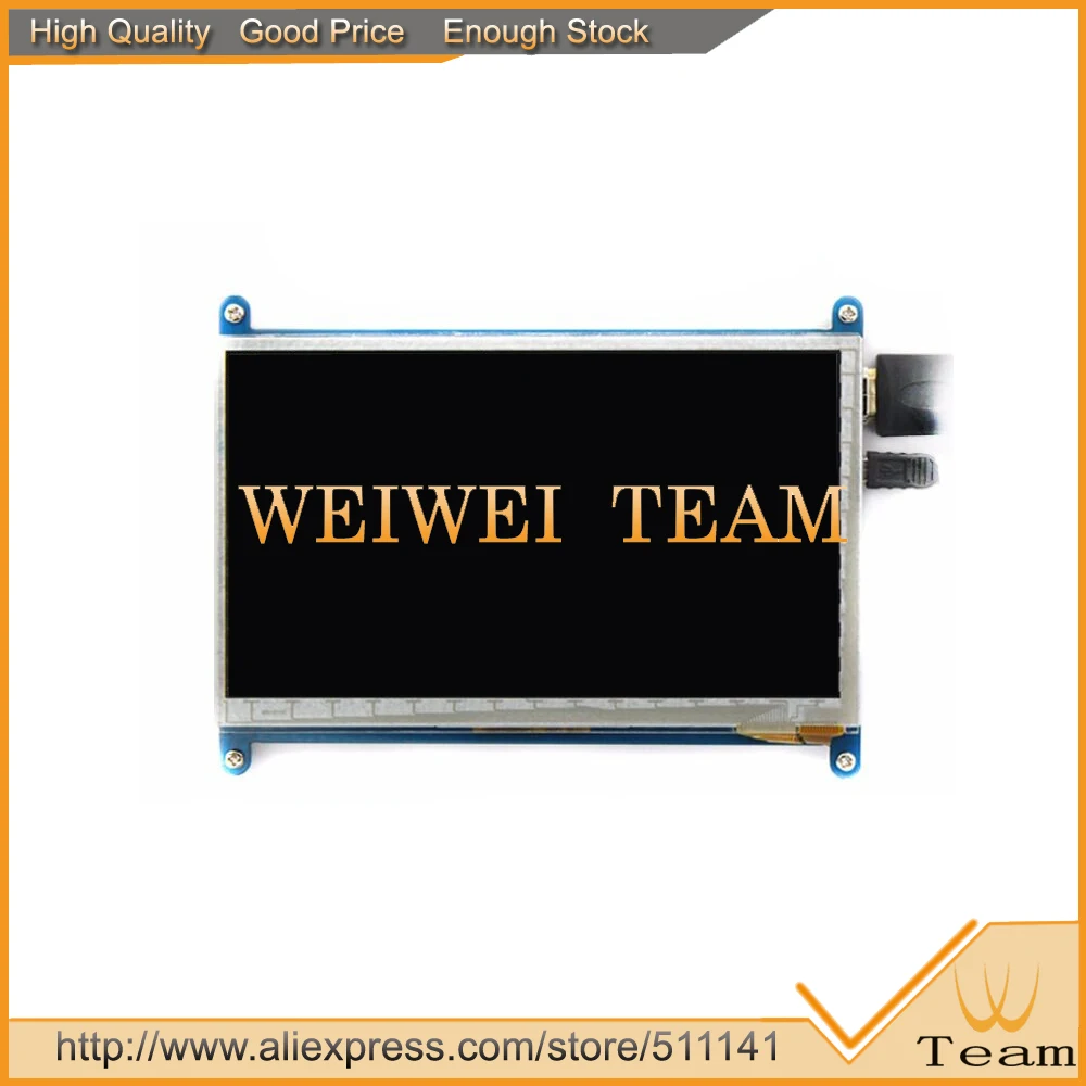 BLACK 7 inch for Raspberry Pi 3 LCD display monitor with touch screen 800*480 computer HDMI HD BB replacement
BLACK 7 inch for Raspberry Pi 3 LCD display monitor with touch screen 800*480 computer HDMI HD BB replacement