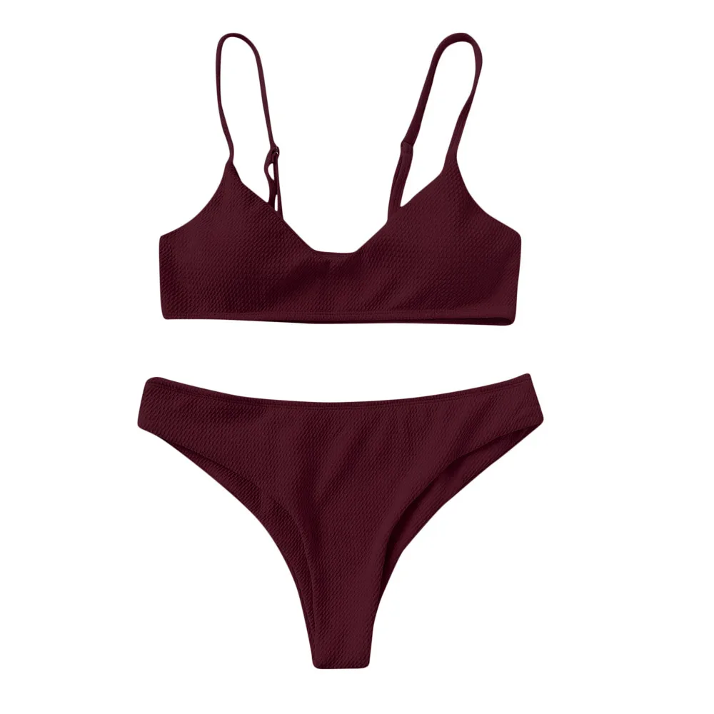 2019 New Summer Women Solid Bikini Set Push-up UnPadded Bra Swimsuit Swimwear Casual Bather Suit Swimming Suit biquini #GM
2019 New Summer Women Solid Bikini Set Push-up UnPadded Bra Swimsuit Swimwear Casual Bather Suit Swimming Suit biquini #GM