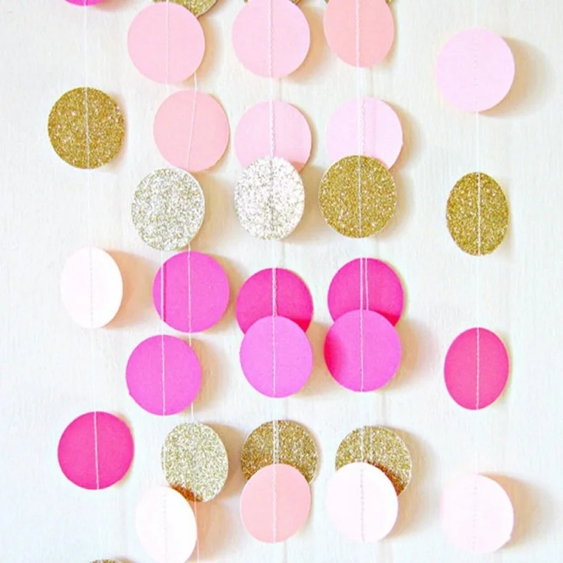 2meters 5cm Dot Paper Garland Round Hanging Banners Wedding Room Decoration String Streamer Baby Shower Birthday Party Supplies
2meters 5cm Dot Paper Garland Round Hanging Banners Wedding Room Decoration String Streamer Baby Shower Birthday Party Supplies