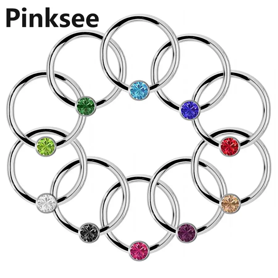 18G Titanium Steel Eyebrow Tragus Nose Nipple Ring Crystal Captive Hoop Bead Rings Bar Lips Body Piercing Jewelry 1PC
18G Titanium Steel Eyebrow Tragus Nose Nipple Ring Crystal Captive Hoop Bead Rings Bar Lips Body Piercing Jewelry 1PC