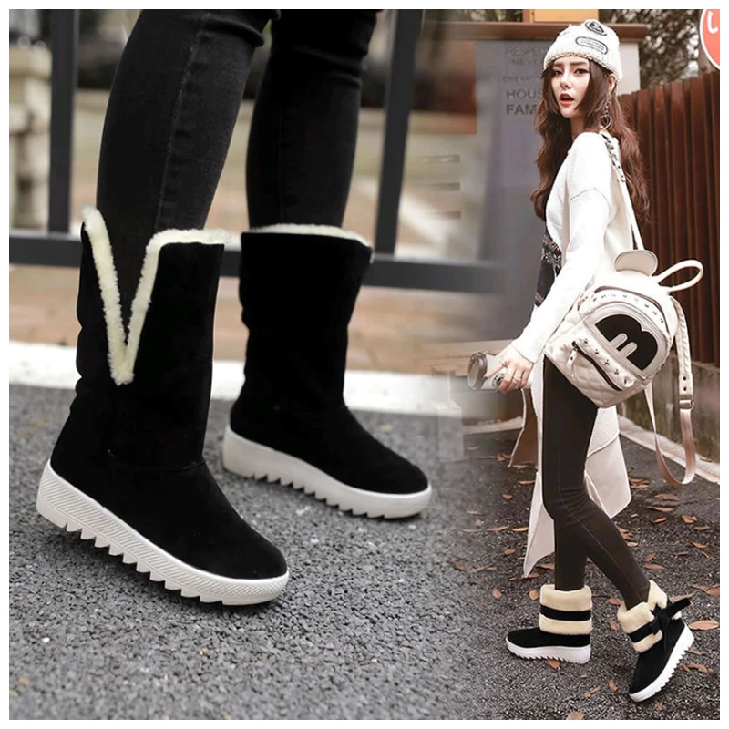 2018 New Fashion Bow Snow Boots Women Winter Thick Warm Female Ankle Boots Wild Middle Tube Platform Cotton Shoes Botas Mujer
2018 New Fashion Bow Snow Boots Women Winter Thick Warm Female Ankle Boots Wild Middle Tube Platform Cotton Shoes Botas Mujer