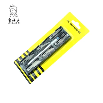 6 Blades Carving Tools Fruit Food Craft Wood Sculpture Engraving Knife Scalpel DIY Cutting Tool PCB Repair Random Color DAF001
6 Blades Carving Tools Fruit Food Craft Wood Sculpture Engraving Knife Scalpel DIY Cutting Tool PCB Repair Random Color DAF001