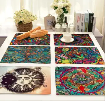 Printed Linen Placemat Place mat Table Mat India style colorful polyester Dinner table mat Coaster Home textile Dec FG865
Printed Linen Placemat Place mat Table Mat India style colorful polyester Dinner table mat Coaster Home textile Dec FG865