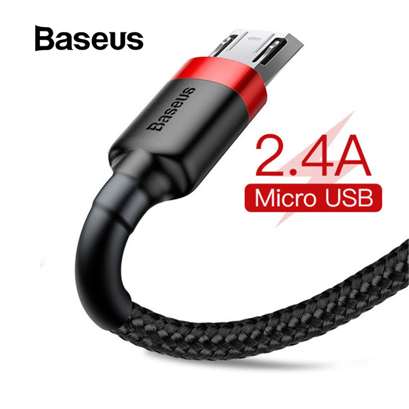 Baseus 2.4A Micro USB Cable Fast Charge USB Data Cable Nylon Sync Cord for Samsung Xiaomi Redmi Note 4 5 Android Microusb Cable
Baseus 2.4A Micro USB Cable Fast Charge USB Data Cable Nylon Sync Cord for Samsung Xiaomi Redmi Note 4 5 Android Microusb Cable