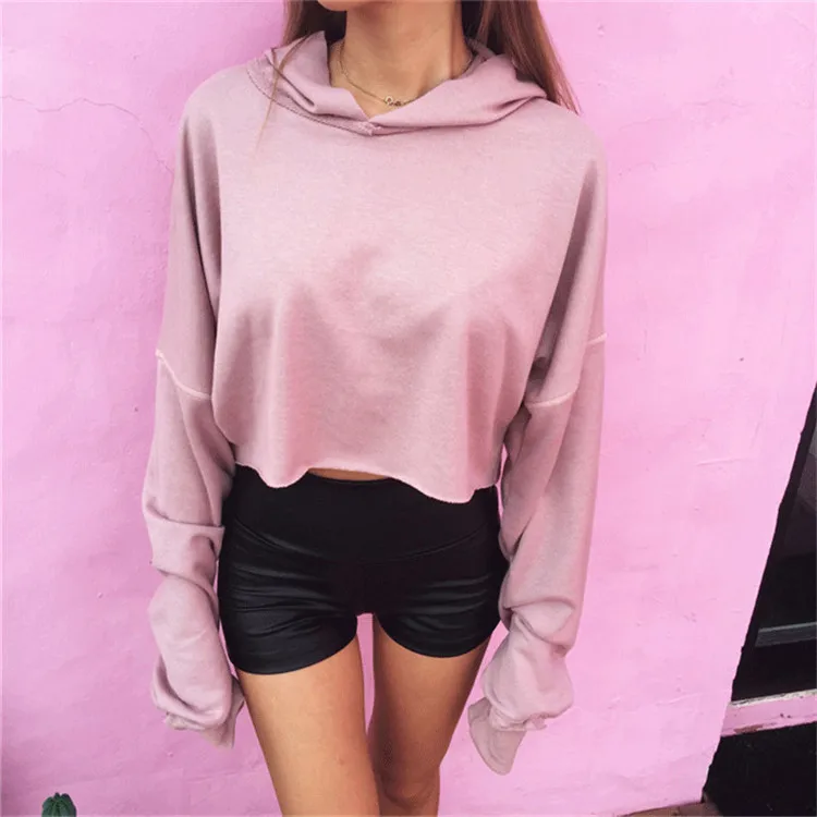 Solid Hoodies Shirts Women's Super Long Sleeve Sweatshirts Sexy Crop Tops Clothing Female Casual Pullover Sweatshirts Hot Girl
Solid Hoodies Shirts Women's Super Long Sleeve Sweatshirts Sexy Crop Tops Clothing Female Casual Pullover Sweatshirts Hot Girl