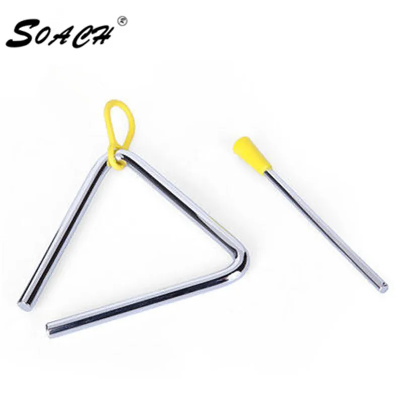 SOACH 1pc new 4 Inch Triangle Orff Musical Instruments Band Percussion Educational Musical Triangolo For Children
SOACH 1pc new 4 Inch Triangle Orff Musical Instruments Band Percussion Educational Musical Triangolo For Children