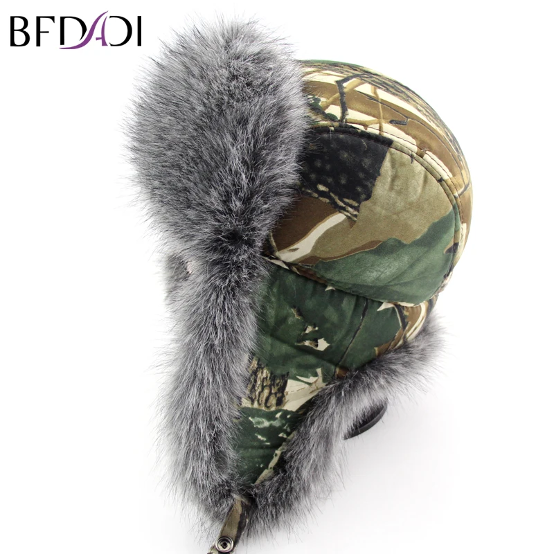 BFDADI 2018 Bomber Camouflage Cap Winter Trapper Hats Faux Fur Windproof Winter Snow Hat Ear Flaps Russian Military Caps
BFDADI 2018 Bomber Camouflage Cap Winter Trapper Hats Faux Fur Windproof Winter Snow Hat Ear Flaps Russian Military Caps
