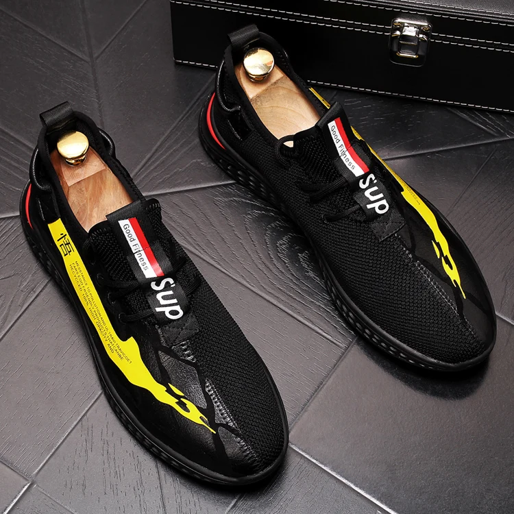 2019 Fashion Brand Forward Men Casual Shoes Yellow Black white Lace Up Spring summer Trending Leisure Flats Chaussure shoe
2019 Fashion Brand Forward Men Casual Shoes Yellow Black white Lace Up Spring summer Trending Leisure Flats Chaussure shoe