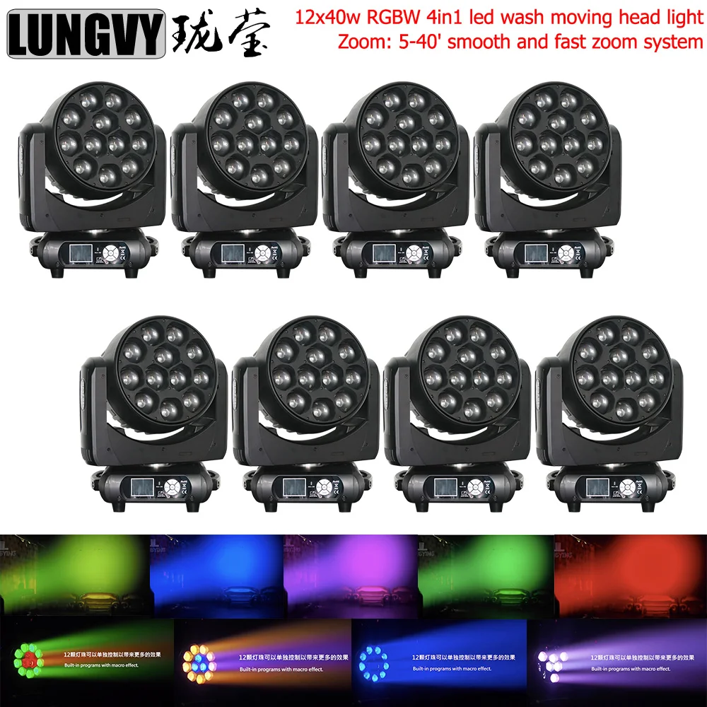 Free Shipping 8pcs/lot 12*40w Led RGBW 4in1 Wash/Zoom Light DMX512 Moving Head Light Pixel Control LED Stage Christmas Equipment
Free Shipping 8pcs/lot 12*40w Led RGBW 4in1 Wash/Zoom Light DMX512 Moving Head Light Pixel Control LED Stage Christmas Equipment