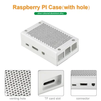 Raspberry Pi 3 Aluminum Case Silver Case Metal for RPI 3 Model B Compatible with Raspberry Pi 2 Model B B+
Raspberry Pi 3 Aluminum Case Silver Case Metal for RPI 3 Model B Compatible with Raspberry Pi 2 Model B B+